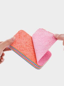 Салфетка многослойная для уборки из микрофибры MicroPVA, 12×7 см, 12 слоев