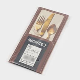 Конверт для столовых приборов Magistro, экокожа, 23.5×10.8 см, коричневый