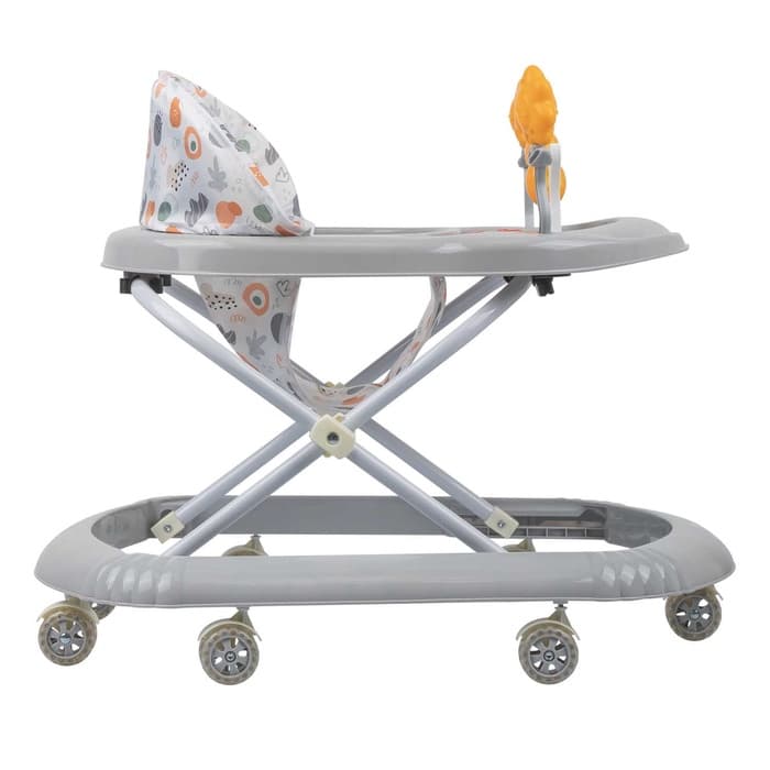 Ходунки «FLY С» 7 силиконовые колеса, музыкальная панель, серый