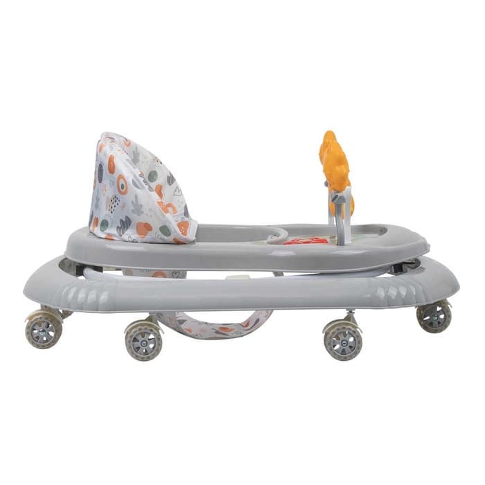 Ходунки «FLY С» 7 силиконовые колеса, музыкальная панель, серый