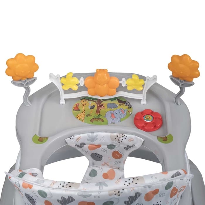 Ходунки «FLY С» 7 силиконовые колеса, музыкальная панель, серый