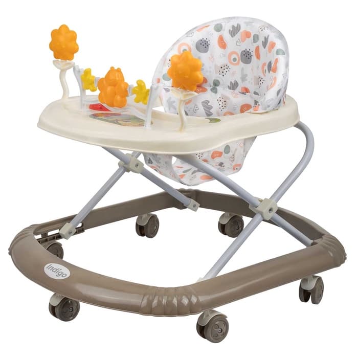 Ходунки FLY, 7 колес, музыкальные, Indigo, бежевый