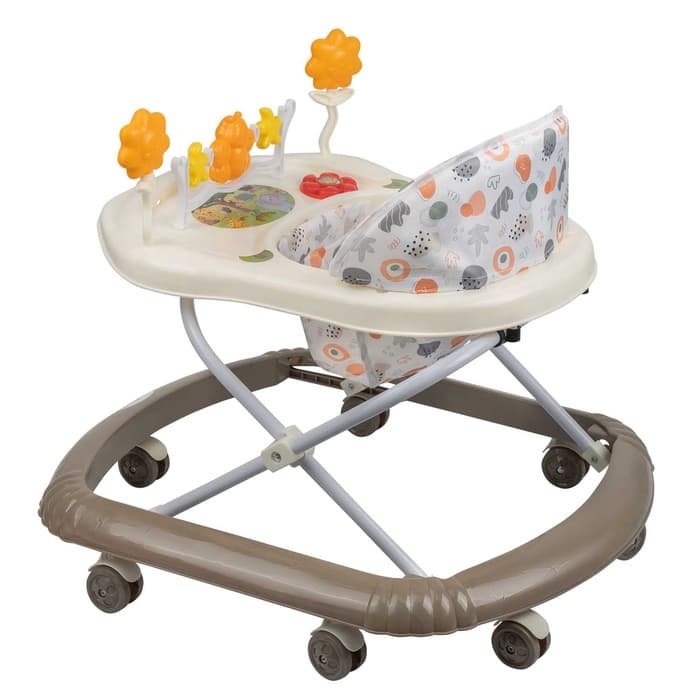 Ходунки FLY, 7 колес, музыкальные, Indigo, бежевый