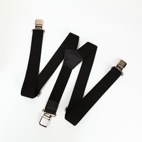 Подтяжки взрослые «Великан» для полных, ширина 3.8 см, чёрный