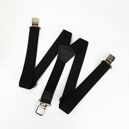 Подтяжки взрослые «Великан» для полных, ширина 3.8 см, чёрный