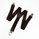 Подтяжки взрослые «Великан» для полных, ширина 3.8 см, тёмно-коричневый