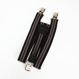 Подтяжки взрослые «Великан» для полных, ширина 3.8 см, чёрный/серый