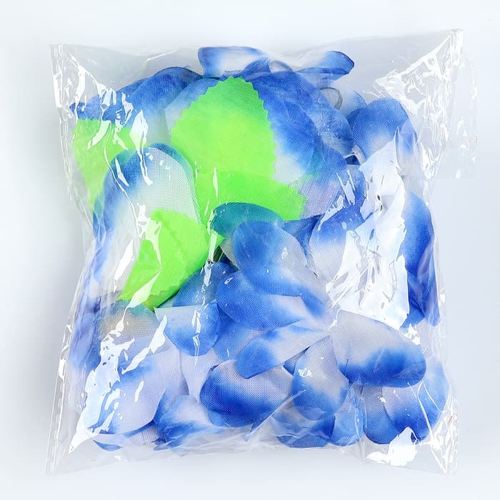 Гавайский набор зажим с голубым цветком, венок