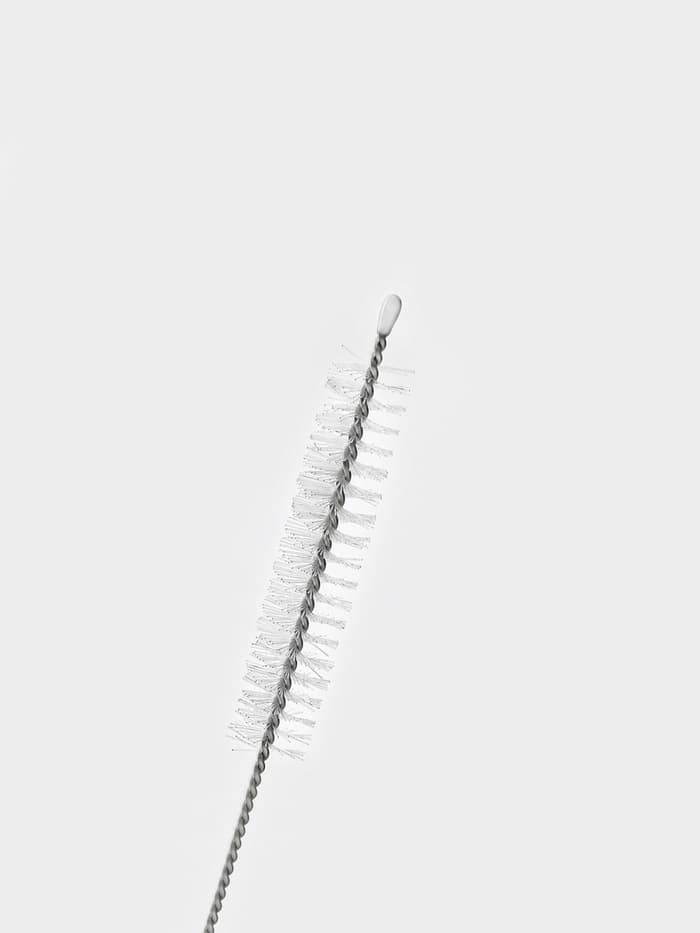 Калабас и бомбилья для приготовления чая Мате, 240 мл, с щёткой для чистки, нержавеющая сталь, белые