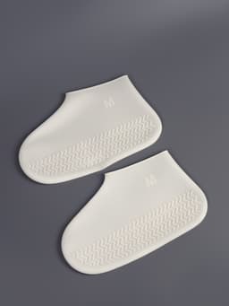 Чехлы для обуви, силиконовые, р-р M (35-39), 24.5 см, пара, белые