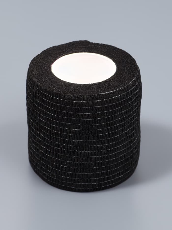 Лента бандажная, 5 см × 5 м, чёрная