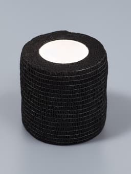 Лента бандажная, 5 см × 5 м, чёрная