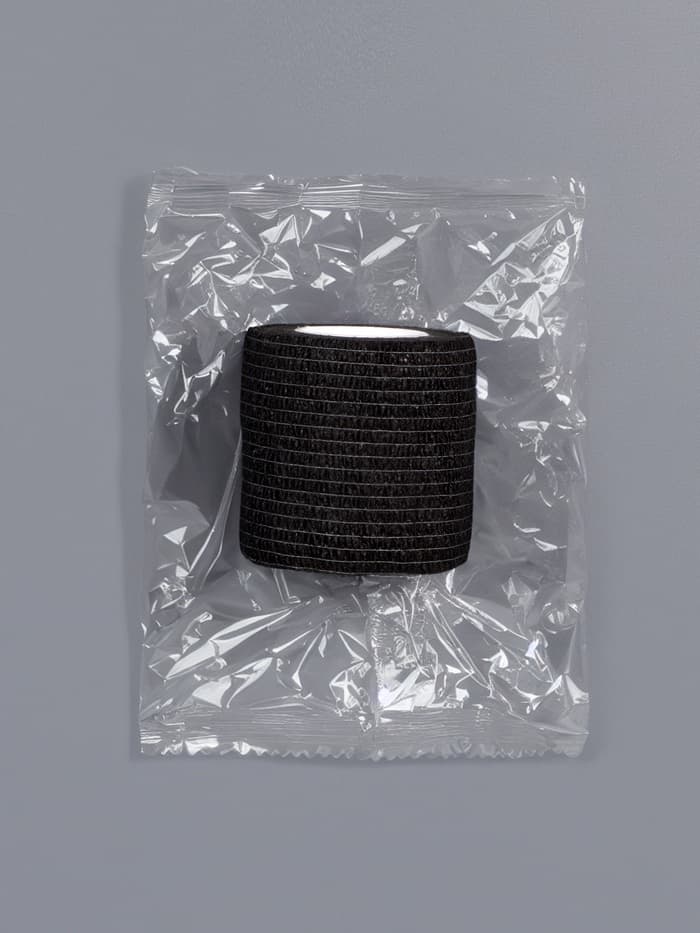 Лента бандажная, 5 см × 5 м, чёрная