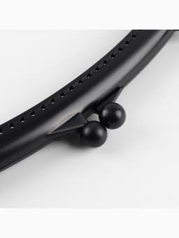 Фермуар пришивной, 21×10 см, чёрный