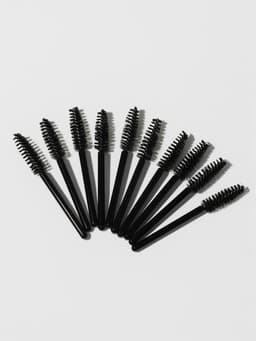 Щёточки для бровей и ресниц «МИНИ», набор - 10 шт., 7 см, чёрные