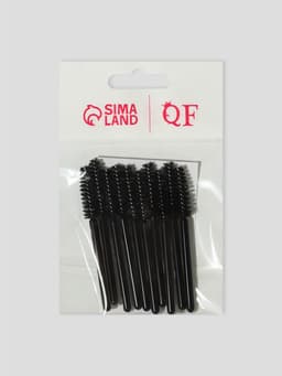 Щёточки для бровей и ресниц «МИНИ», набор - 10 шт., 7 см, чёрные