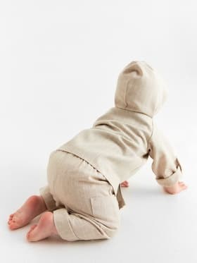 Брюки детские MINAKU, рост 92-98 см, бежевые