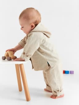 Брюки детские MINAKU, рост 92-98 см, бежевые