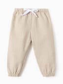 Брюки детские MINAKU, бежевые, рост 68-74 см