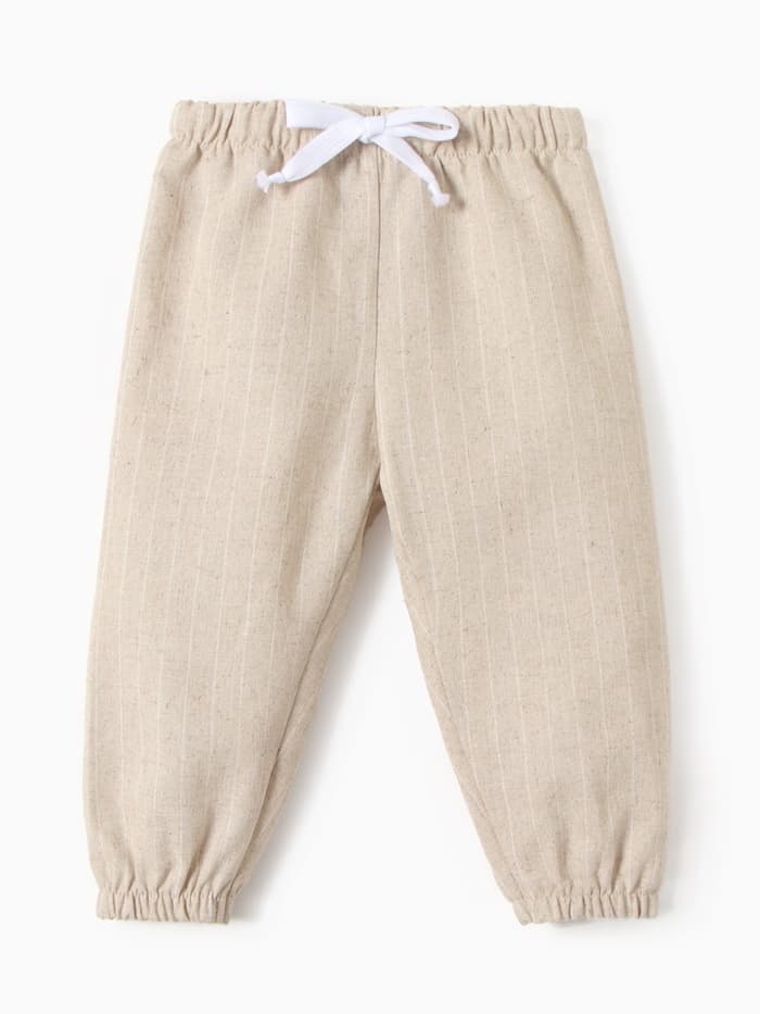 Брюки детские MINAKU, бежевые, рост 68-74 см