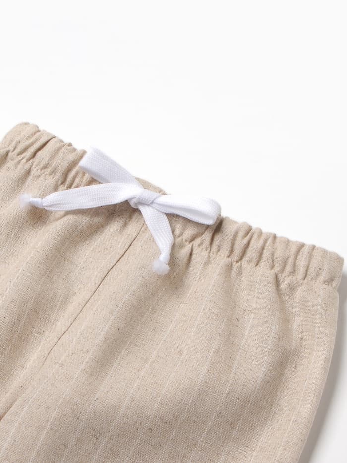 Брюки детские MINAKU, бежевые, рост 68-74 см