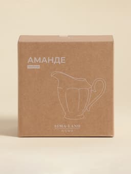 Молочник SL Home «Аманде», 350 мл, 14×8.7×12.5 см, фарфор, белый