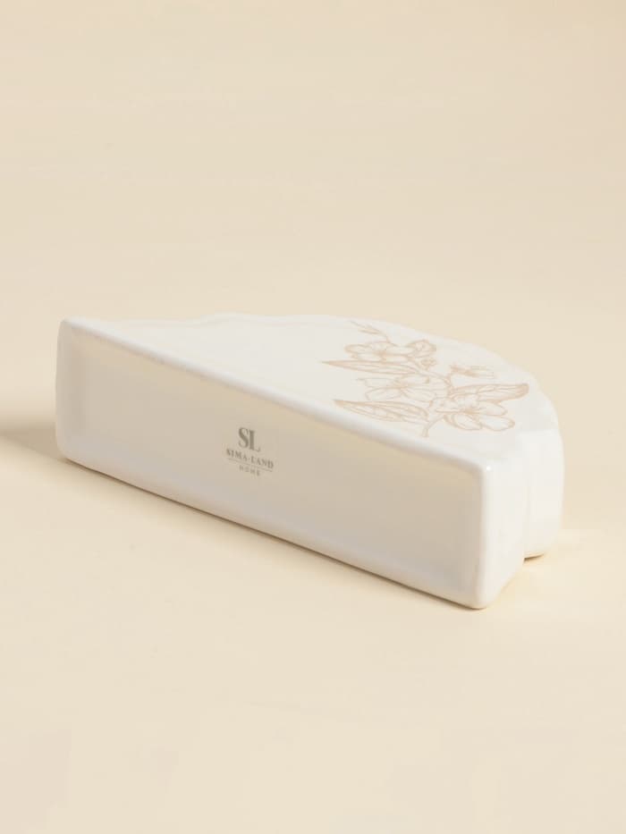 Салфетница SL Home «Аманде», 15×4×7.8 см, фарфор, белая