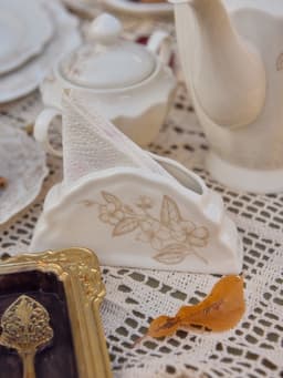 Салфетница SL Home «Аманде», 15×4×7.8 см, фарфор, белая