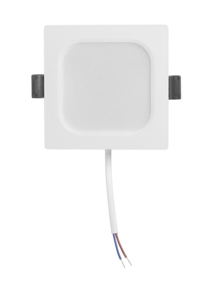 Светильник встраиваемый «Даунлайт», светодиодный, 5 Вт, 4000K, 475 Лм, 220 В, 90×25 мм, квадратный, белый