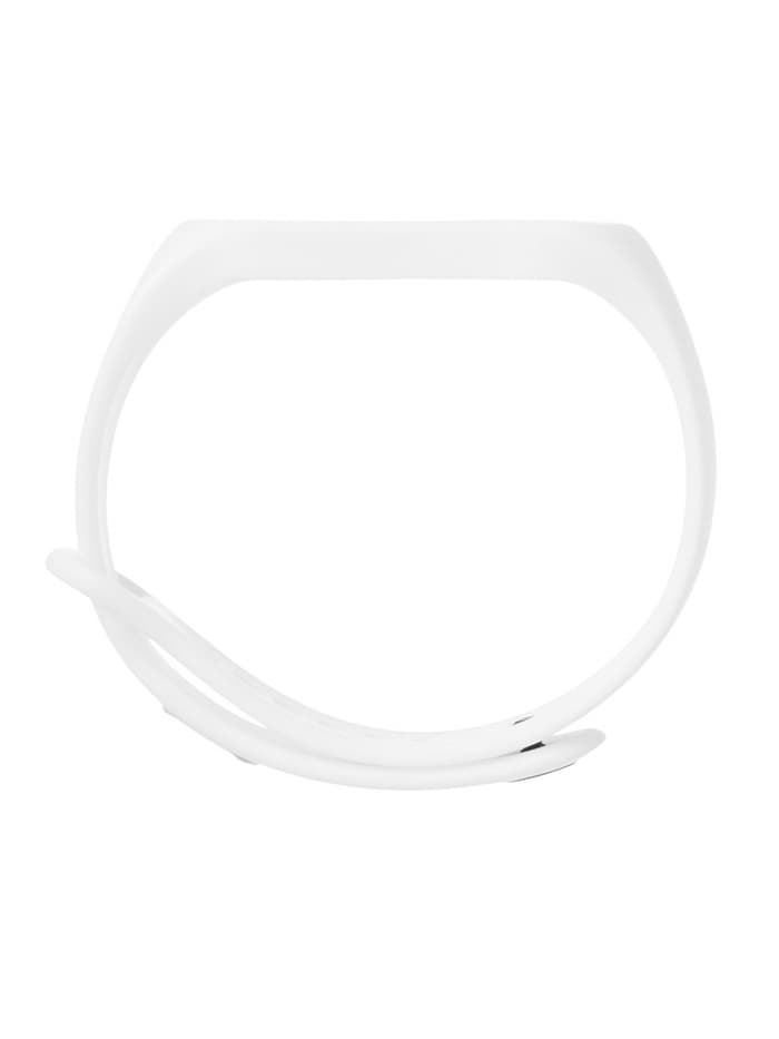 Ремешок для фитнес-браслета Mi Band 5/6/7 Luazon, белый