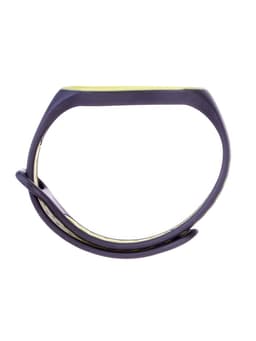 Ремешок для фитнес-браслета Mi Band 5/6/7 Luazon, с перфорацией, чёрный, зелёный