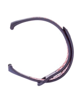 Ремешок для фитнес-браслета Mi Band 8/9 Luazon, с перфорацией, чёрный, красный