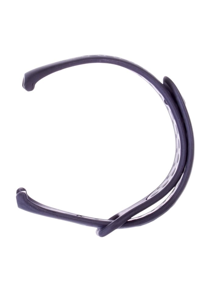 Ремешок для фитнес-браслета Mi Band 8/9 Luazon, с перфорацией, чёрный, серый