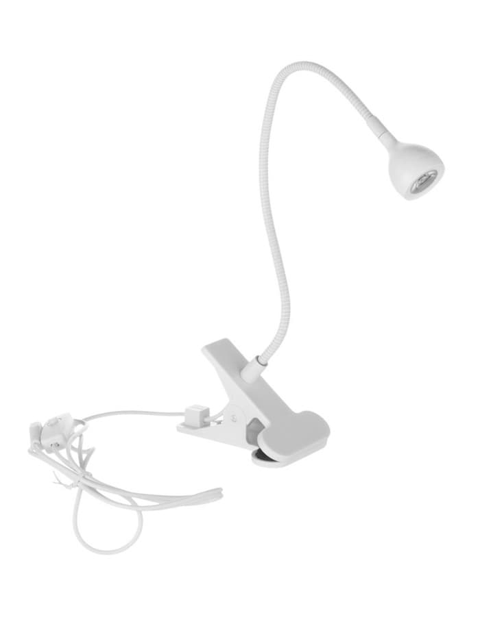 Лампа для маникюра, LED, на прищепке, 1 диод, 3 Вт, USB, белая