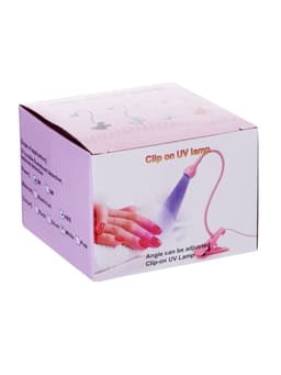 Лампа для маникюра, LED, на прищепке, 1 диод, 3 Вт, USB, белая