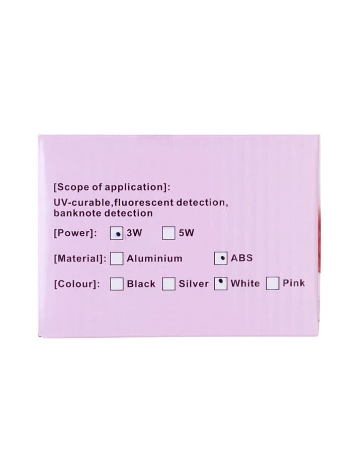 Лампа для маникюра, LED, на прищепке, 1 диод, 3 Вт, USB, белая