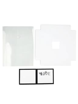 Коробка для цветов с вазой и пластиковыми окнами складная «Чёрно-белая эстетика», 23×30×23 см