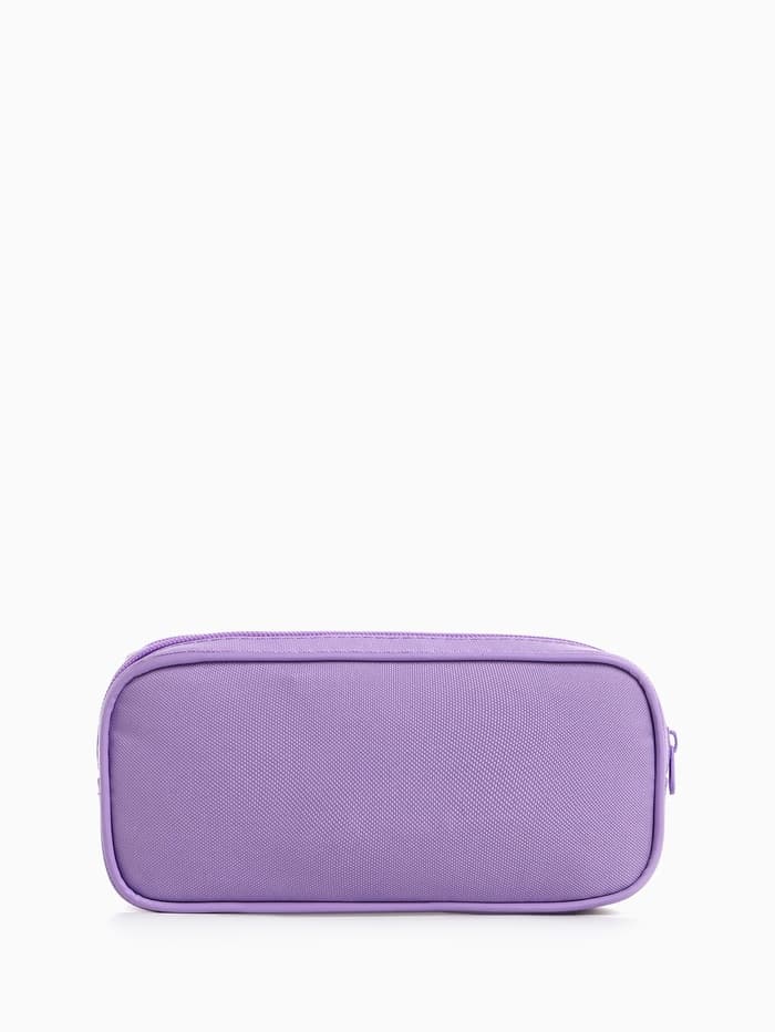 Косметичка - пенал на молнии с 2 отделами, сиреневая
