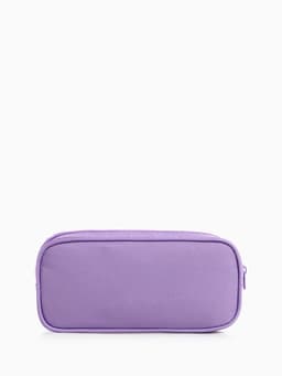 Косметичка - пенал на молнии с 2 отделами, сиреневая