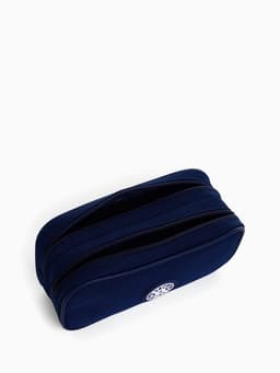 Косметичка - пенал на молнии с 2 отделами, синяя