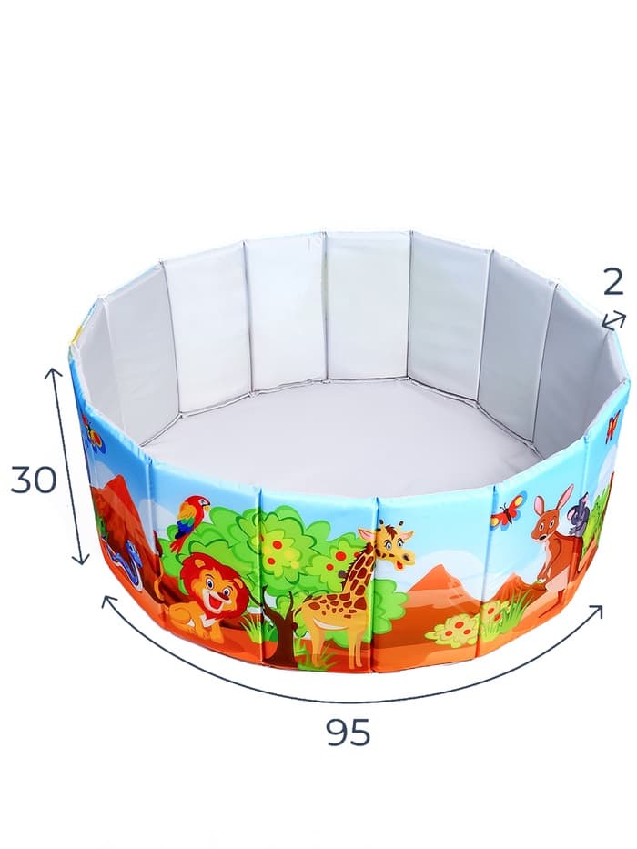 Сухой бассейн «Сафари», складной, без шариков