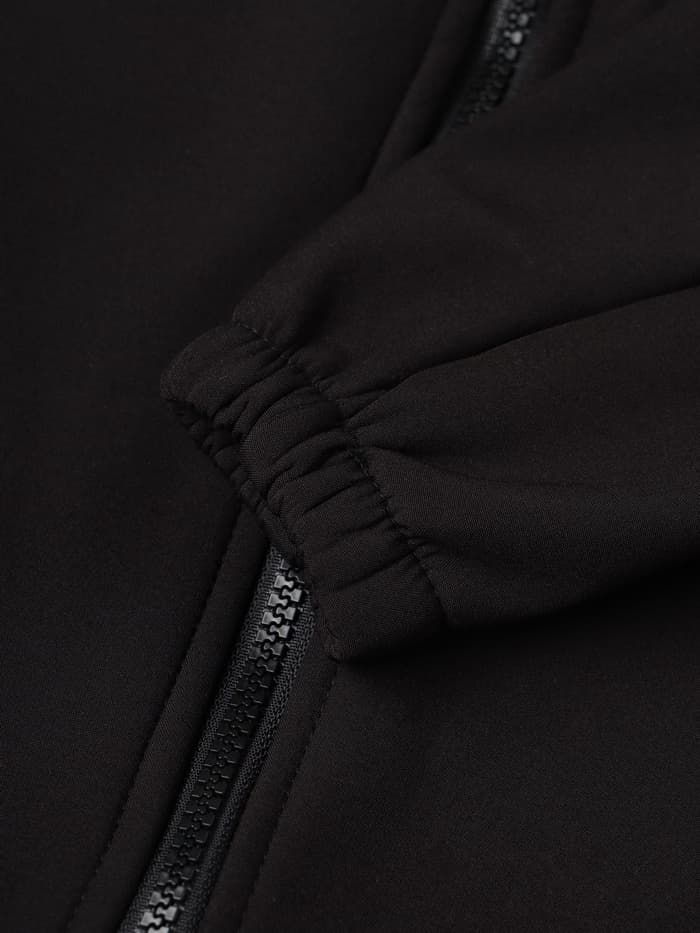Комбинезон демисезонный для мальчиков MINAKU из Softshell на флисе, непромокаемый, чёрный, рост 110 см