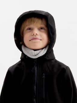 Комбинезон демисезонный для мальчиков MINAKU из Softshell на флисе, непромокаемый, чёрный, рост 116 см