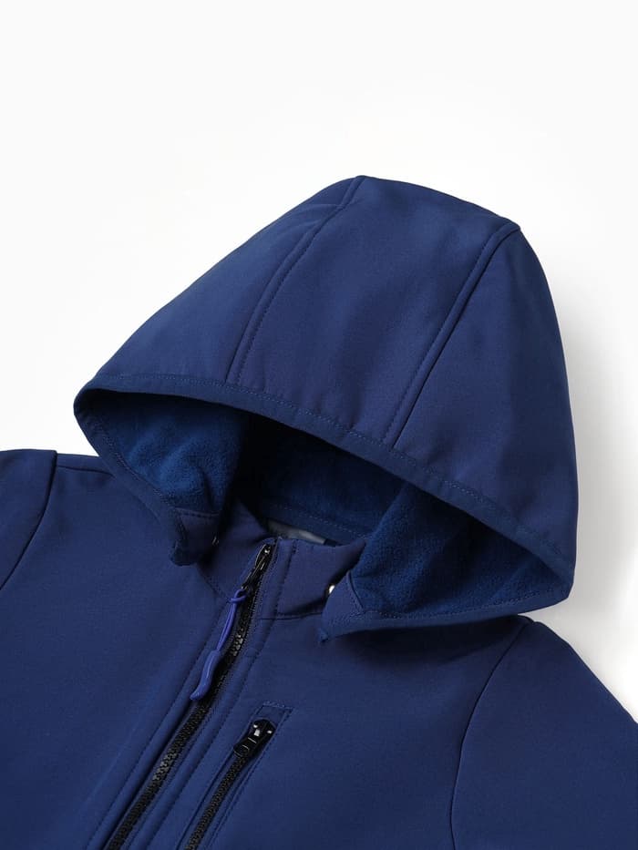Комбинезон демисезонный для мальчиков MINAKU из Softshell на флисе, непромокаемый, тёмно-синий, рост 104 см