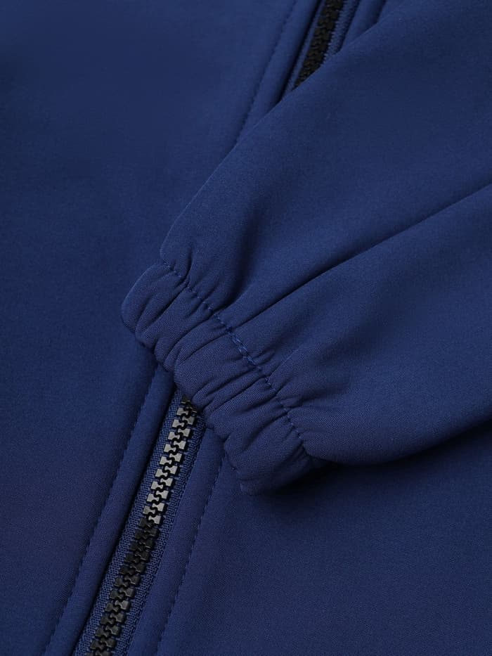 Комбинезон демисезонный для мальчиков MINAKU из Softshell на флисе, непромокаемый, тёмно-синий, рост 110 см