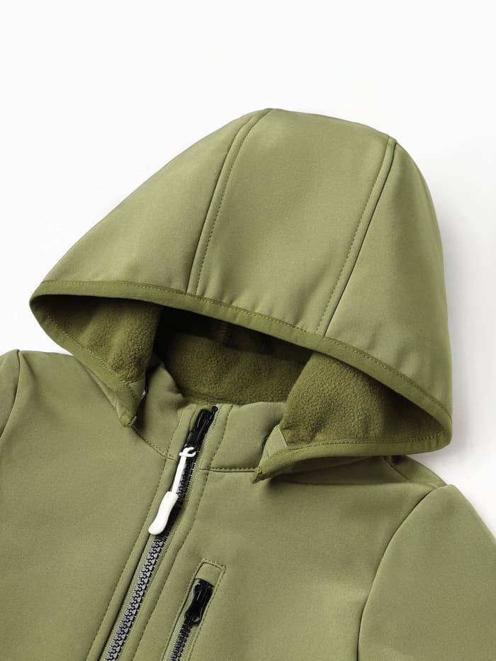 Комбинезон демисезонный для мальчиков MINAKU из Softshell на флисе, непромокаемый, оливковый, рост 122 см