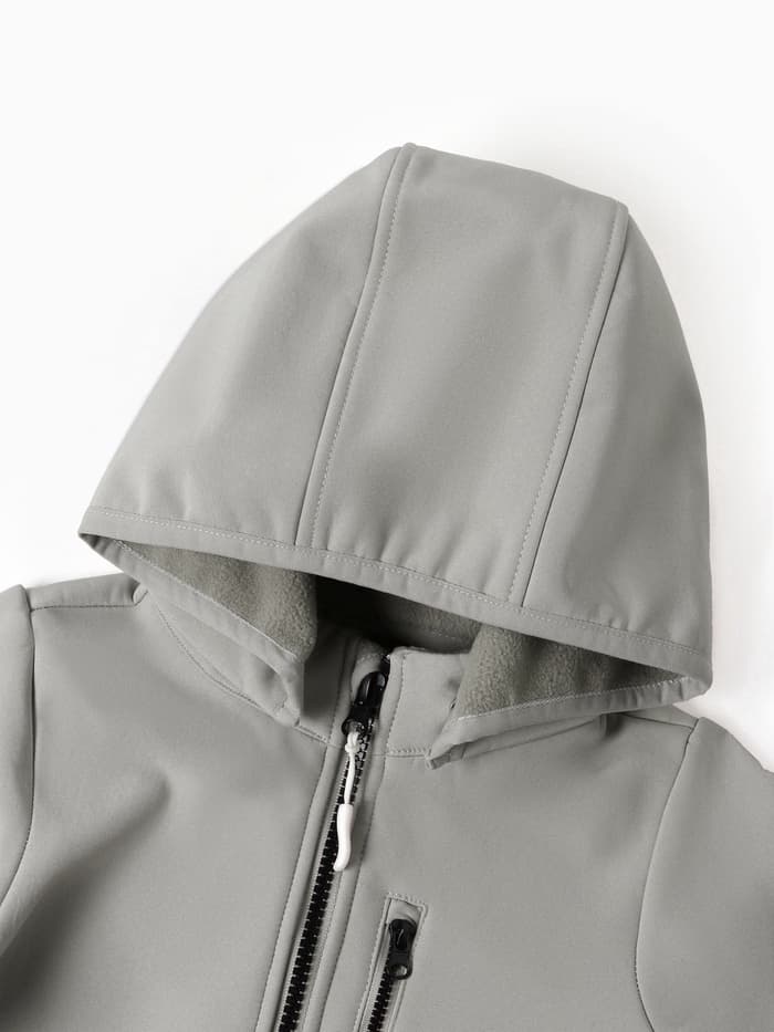 Комбинезон демисезонный для мальчиков MINAKU из Softshell на флисе, непромокаемый, серый, рост 92 см