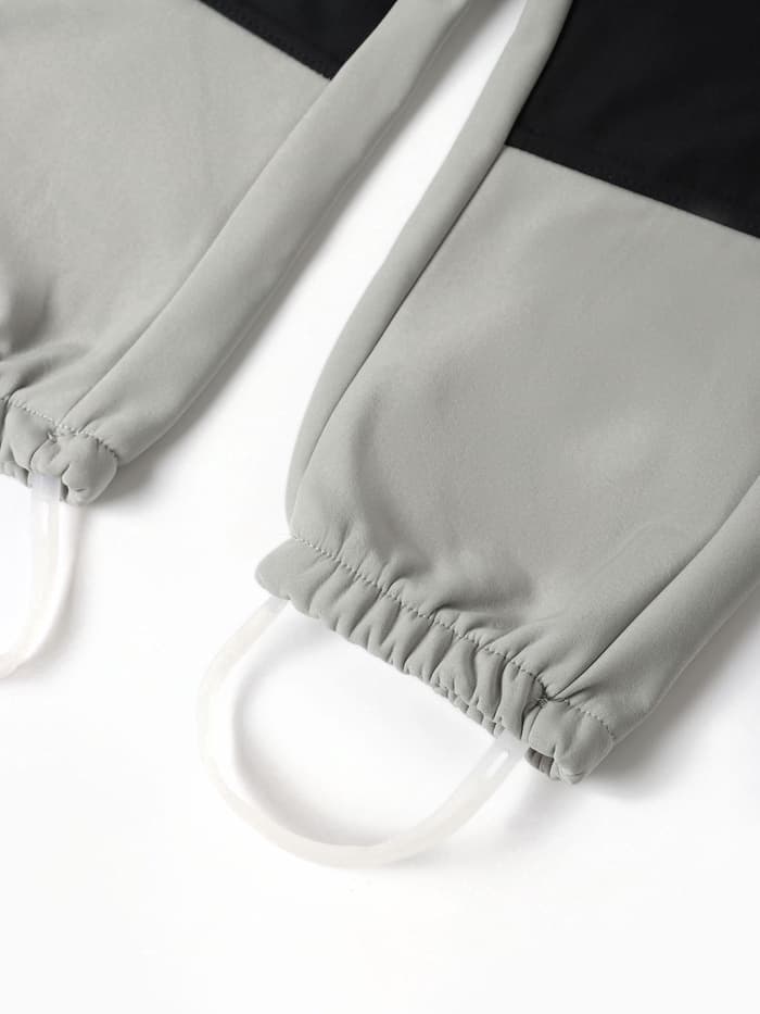 Комбинезон демисезонный для мальчиков MINAKU из Softshell на флисе, непромокаемый, серый, рост 98 см