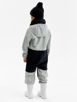 Комбинезон демисезонный для мальчиков MINAKU из Softshell на флисе, непромокаемый, серый, рост 104 см