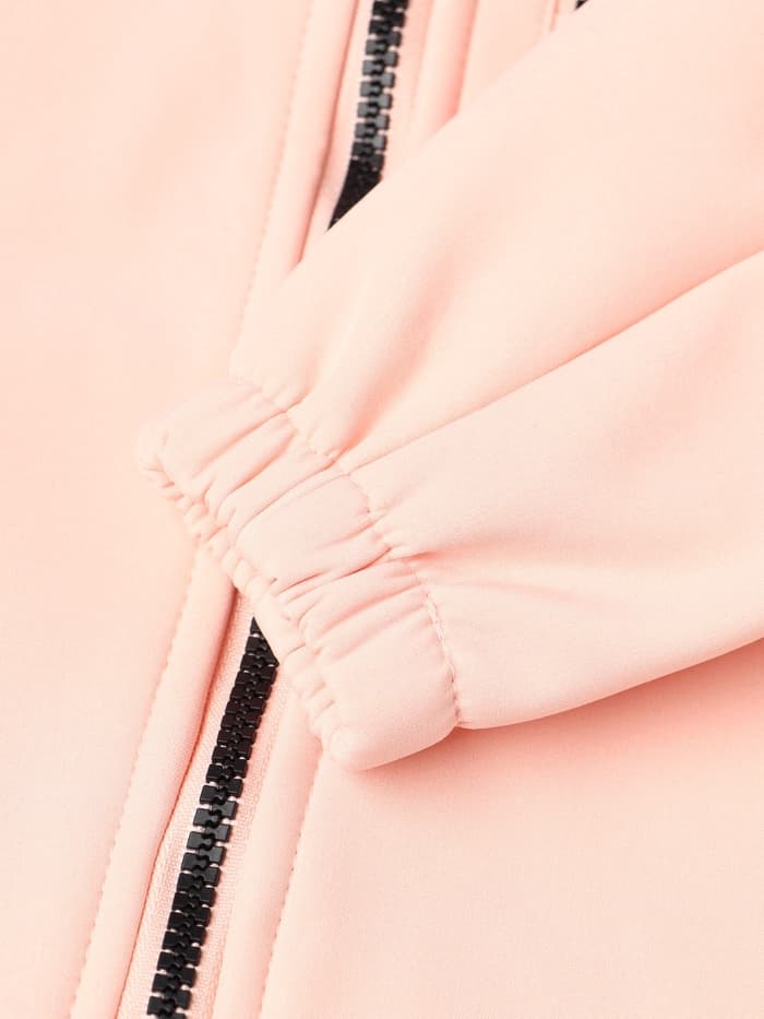 Комбинезон для девочки MINAKU: Softshell на флисе, непромокаемый, персиковый, рост 98 см